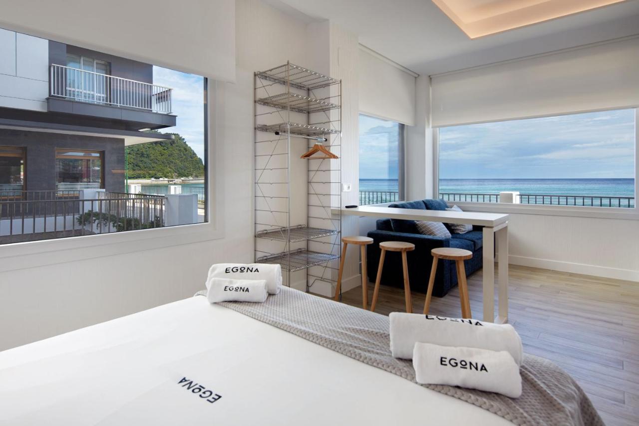 Apartamentos Egona Zarautz Sobre El Mar Kültér fotó