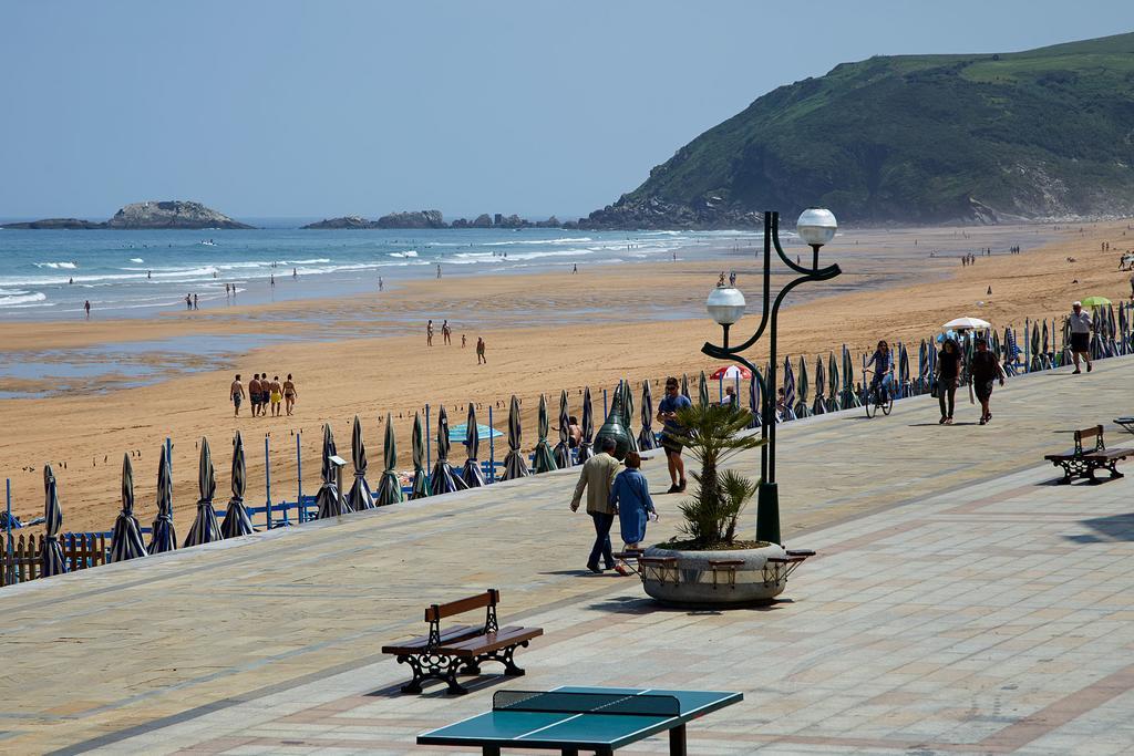 Apartamentos Egona Zarautz Sobre El Mar Kültér fotó